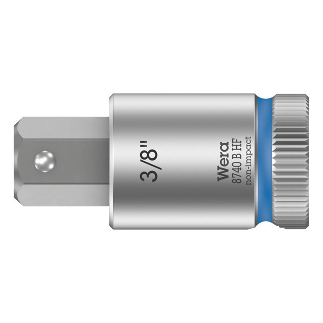 Wera Zyklop 3/8" Hex socket bit w/ holding function US sizes