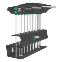 Wera screwdriver set T-handle Hex plus inches, 7 pieces