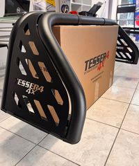 Μαύρο ματ ανοξείδωτο Roll bar δύο σκελών με πάνελ (RB 4070 INOX BLACK) Mitsubishi L200 Triton 2006->'08-2015