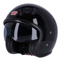Roeg Κράνος open-face με ενσωματωμένο visor | Sundown gloss black - S-thumb-3