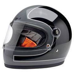 Κράνος κλειστού τύπου Biltwell Gringo S helmet Storm Grey/Black Tracker Gloss - 2XL