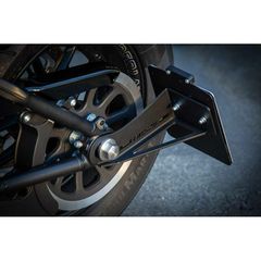 Rick''s Motorcycles, side mount License plate bracket. Black-thumb-1