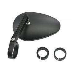 Daytona Καθρέπτης Μοτοσυκλέτας Bar End 7/8" σε μαύρο | D-mirror Number 23 short stem black