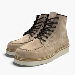 West Coast Choppers Δερμάτινα Μποτάκια με Κορδόνια Rigid μπεζ | WCC boots sand - 46