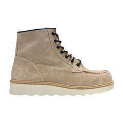 West Coast Choppers Δερμάτινα Μποτάκια με Κορδόνια Rigid μπεζ | WCC boots sand - 42-thumb-1