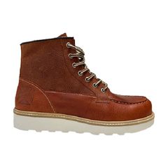 West Coast Choppers Δερμάτινα Μποτάκια με Κορδόνια Rigid καφέ | WCC boots tumbled brown - 41-thumb-1