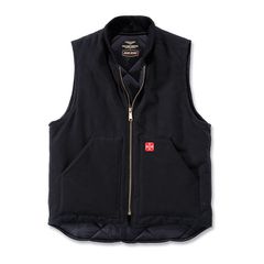 West Coast Choppers Γιλέκο Heavy duty canvas | WCC work vest black - 3XL
