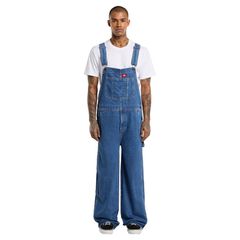 Dickies Τζιν Σαλοπέτα Loose μπλε denim bib classic blue - M