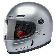 Biltwell Gringo SV Κράνος Αναβάτη Μοτοσυκλέτας κλειστού τύπου ασημί | helmet gloss silver - XL