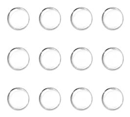 HOME USE στοπ πόρτας HUH-0264, αυτοκόλλητο, PU πλαστικό, 25x10mm, διάφανο, 12τμχ