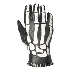 Γάντια αναβάτη μοτοσυκλέτας John Doe Skeletor gloves black - 2XL