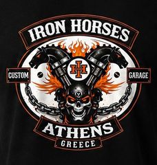 Iron Horses Μπλούζα Κοντομάνικη " Iron Fuckin Horses " μαύρη | T-Shirt black - 2XL-thumb-2