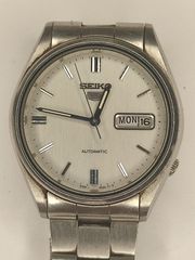 Seiko 5 Automatic 6309-8900 vintage ρολόι μεταχειρισμένο, ασημί 36mm
