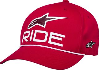 Καπέλο Alpinestars  Ride Comp Curved Bill Snap Hat Κόκκινο