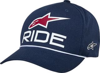 Καπέλο Alpinestars  Ride Comp Curved Bill Snap Hat Μπλε