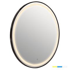 ΚΑΘΡΕΠΤΗΣ ΤΟΙΧΟΥ ΣΤΡΟΓΓΥΛΟΣ ROUNDER HM4503.01 ΑΛΟΥΜΙΝΙΟ ΣΕ ΜΑΥΡΟ-ΦΩΤΙΣΜΟΣ LED Φ80εκ.