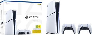 PS5 Disk Edition 825GB + 2 controllers and games