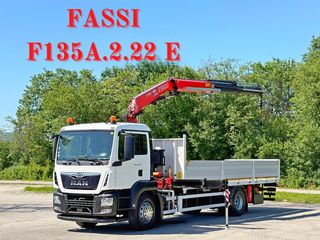 Γερανοί - Φορτηγά Με Γερανό MAN 2017 TGS 18.360 * FASSI F135A.2.22 E +  ραδιόφωνο