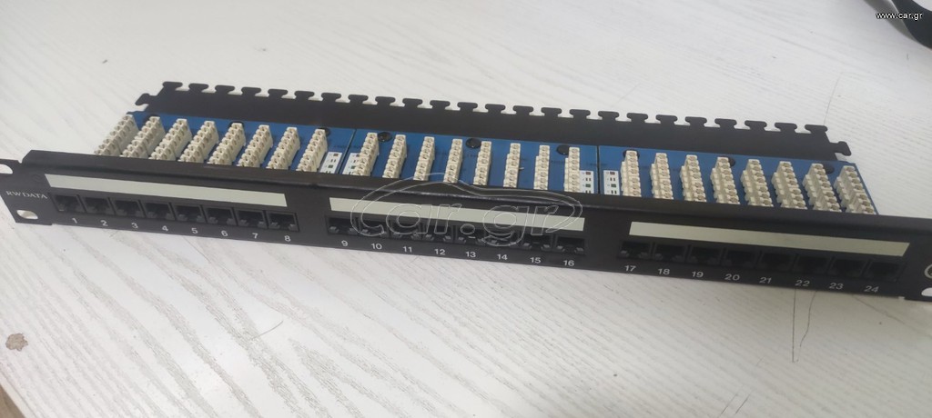 rw data 24-port cat5e patch panel 19 rack