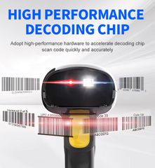 GTCODESTAR barcode scanner X-760H, 1D & 2D, ενσύρματο, μαύρο-thumb-2