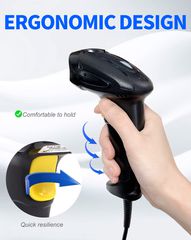 GTCODESTAR barcode scanner X-760H, 1D & 2D, ενσύρματο, μαύρο-thumb-5