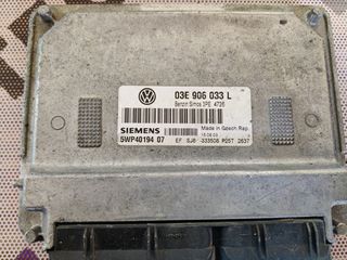 Εγκέφαλος κινητήρα VOLKSWAGEN POLO 1.2 AZQ SIEMENS 5WP44301 07, 03E 906 033 L, ΒΕΝΖΙΝ SIMOS 3PΕ 4726
