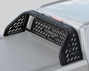 Μαύρο ματ ανοξείδωτο Roll bar δύο σκελών με πάνελ (RB 4070 INOX BLACK) Isuzu D-Max 2021+