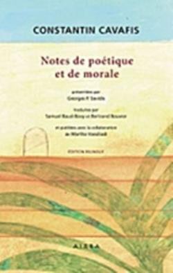 NOTES POETIQUE ET DE MORALE PB