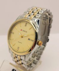 CURREN UNISEX ΡΟΛΟΙ ΧΕΙΡΟΣ ΜΕ ΜΠΡΑΣΕΛΕ ΣΕ ΑΣΗΜΙ ΚΑΙ ΧΡΥΣΟ ΧΡΩΜΑ Α9536 ΤΙΜΗ