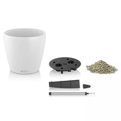 Αυτοποτιζόμενη γλάστρα Classico Color 21 πλαστική μαύρη Lechuza