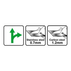 Ψαλίδι λαμαρίνας δεξιάς κοπής μήκους 250mm Ingco-thumb-1