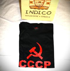 Ανδρική κοντομάνικη μπλούζα Original Indico quality T-Shirt CCCP USSR Κομουνισμός Σοβιετική Ενωση Size M L XL-thumb-10