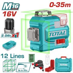 Total TLL301201E Γραμμικό Αλφάδι Laser Πράσινης Δέσμης 16V