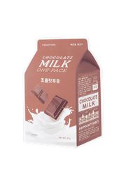 APIEU Chocolate Milk One-Pack - Συσφικτική, Λειαντική και Θρεπτική Υφασμάτινη Μάσκα Προσώπου με Εκχύλισμα Κακάο και Πρωτεΐνες Γάλακτος 1τμχ