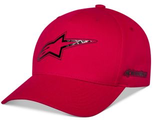 Καπέλο Alpinestars Carbon Fiber Snapback Hat Κόκκινο