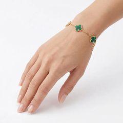 Clover μαλαχίτης χρυσό-thumb-1