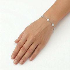 Clover βραχιόλι φίλντισι-thumb-1