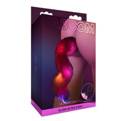 Taboom Glow In the Dark Unicorn Tail & Buttplug LED - Black-thumb-3