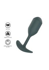 ToyJoy Buttocks The Player Weighted Plug - Grey-thumb-4