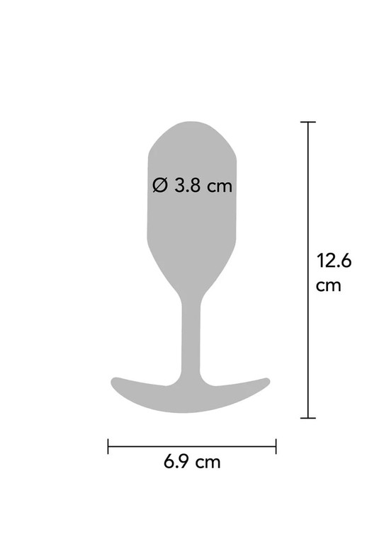 ToyJoy Buttocks The Champ Weighted Plug - Grey