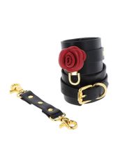 Taboom Wild Roses Wrist Cuffs - Black-thumb-2