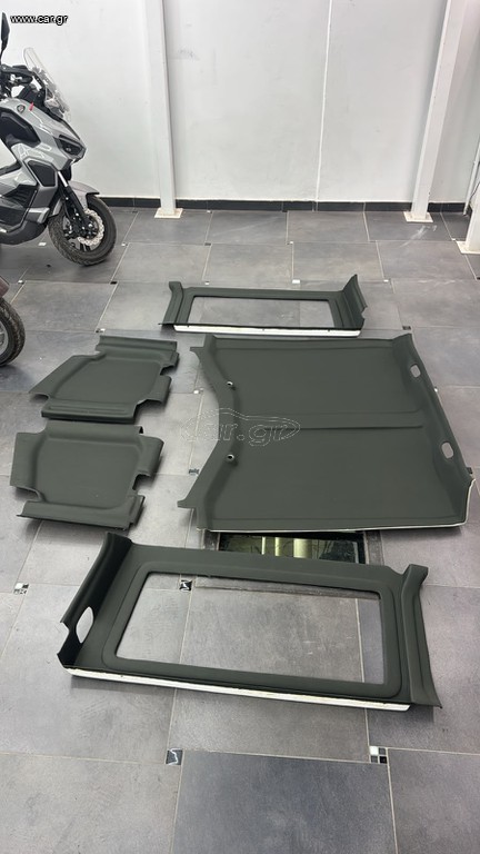 jeep wrangler jl εσωτερικό οροφή μόνωση hardtop μαύρο