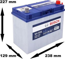 ΜΠΑΤΑΡΙΑ BOSCH S4021 45AH 330 (EN) ΔΕΞIA 238 129 201 227-thumb-1