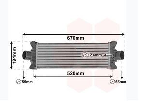 Ford Transit (2013-2018) | Intercooler (Ψυγείο Αέρος) | VAN WEZEL | 18014710