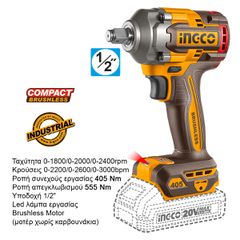 Εργαλεία Compact Μπαταρίας 20V Li-Ion Σετ 2 τεμ.-thumb-3