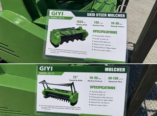 Καταστροφέας GIYI GY-72X Forestry Mulcher 72” για Bobcat / Skid Steer - Αχρησιμοποίητο-thumb-4