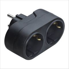 Inox Kiss Ανταπτορας σε σούκο 2 θέσεων 2x16A BAD104