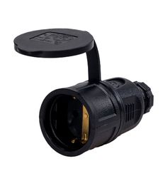 Inox Kiss Φις σούκο θηλυκό με προστασία IP44 και τάπα BAD114