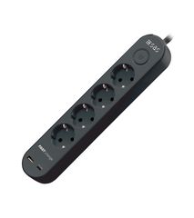 SAS πολύμπριζο μπάλα 4χ σούκο 1.5m usb μαύρο 100-11-139