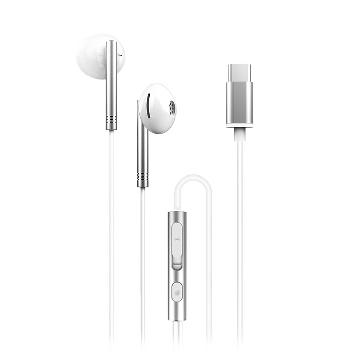 XO EP29 White Earbuds Handsfree με Βύσμα USB-C Λευκό